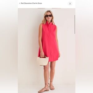 EUC Tuckernuck Red Sleeveless Charlie Dress